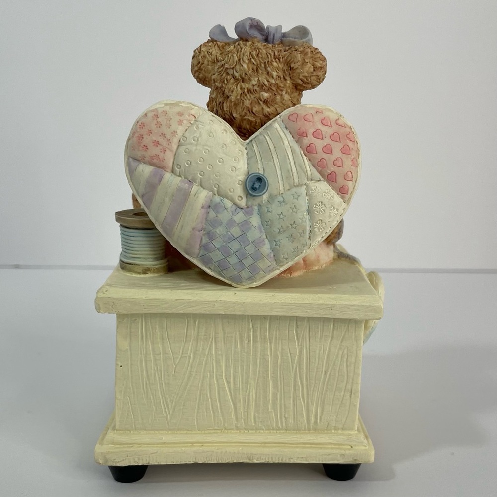 The San Francisco Music Box When You Wish Upon A Star Angel Bear Vintage 1996 - Picture 5 of 17
